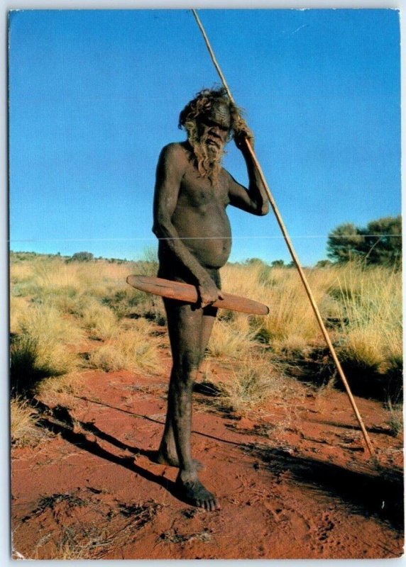 Central Australian Aborigine, a local resident of Ayers Rock - Australia