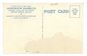IN - Indiana Harbor. Lighthouse Barbeque & Sinclair Gas Station ca 1920's