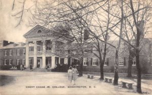 Washington D.C. Chevy Chase Jr. College B/W Photo Print Vintage Postcard U4981