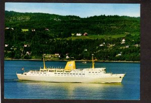 Norway Norwegian MS Prinsesse Ragnchild Jahre Line Ship Boat Oslo Postcard