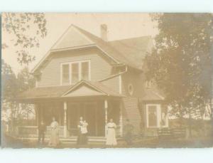 Old rppc BUILDING SCENE Architecture Postcard AB1135