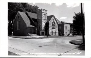 Real Photo Postcard St. Paul's Lutheran Church in Anamosa, Iowa~137964