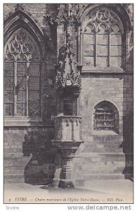 Chaire Exterieure De l'Eglise Notre-Dame, Vitre (Ille-et-Vilaine), France, 19...