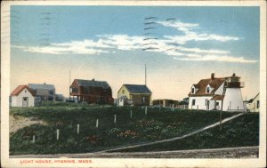 Hyannis Massachusetts MA Lighthouse Cape Cod Vintage Postcard