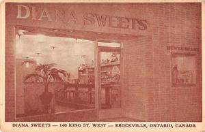 Brockville Ontario Canada Diana Sweets Restaurant Exterior Postcard J77231