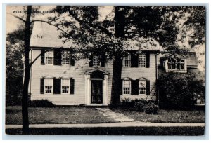 c1940s Wolcott House Built 1799 Litchfield Connecticut CT Unposted Tree Postcard