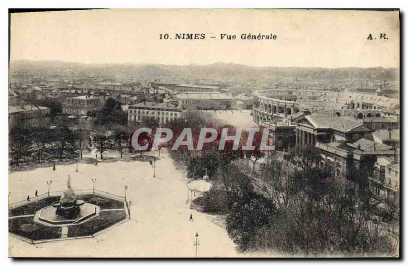 Postcard Old Nimes Vue Generale