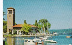 New York Chautauqua Bell Tower & Harbor At Chautauqua Institution 1984