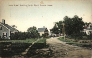 South Dennis Cape Cod MA Main St. North c1910 Postcard