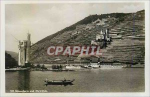 197 Old Post Card M�useturm und Ehrenfels