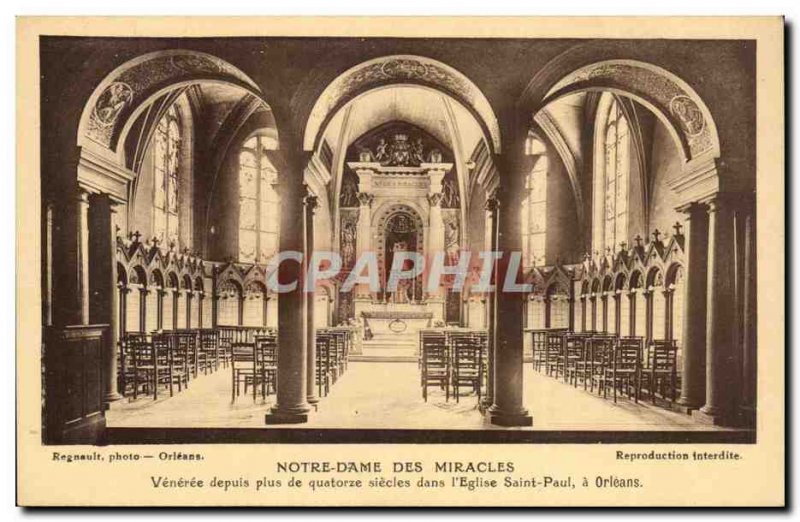 Postcard Old Orleans Notre Dame des miracles