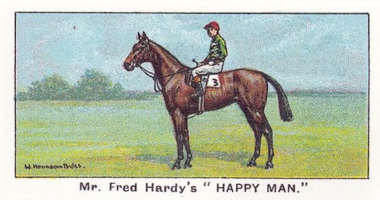 Happy Man Winners On The Turf 1923 Ascot Gold Cup Horse Racing Cigarette Card