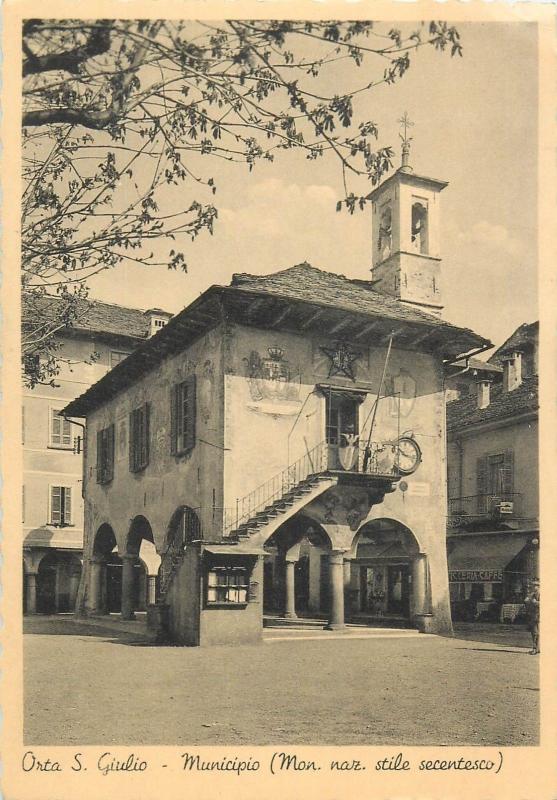 Italy Orta Isola S. Giulio Cafe Bar Municipio