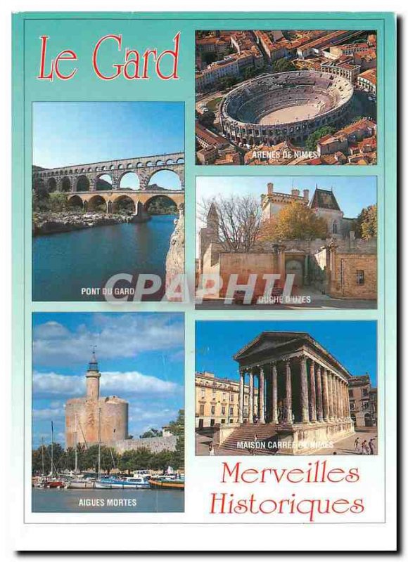 Postcard Modern Gard Historical Wonders