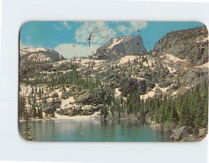 Postcard Bear Lake and Hallett Peak in Rocky Mountain National Park, Colorado