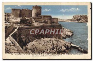 Old Postcard Chateau d'If Marseille