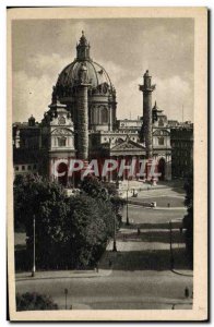 Old Postcard Wien Karlskirche