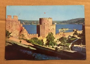 USED POSTCARD - THE BOSPHORUS CASTLES OF RUMELL, ISTANBUL, TURKEY