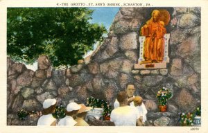 PA - Scranton. St. Ann's Shrine, The Grotto