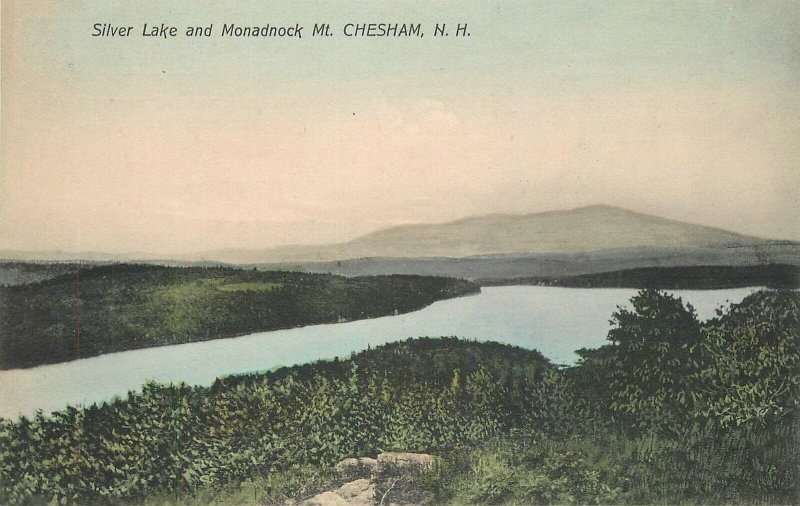 Postcard New Hampshire Chesham Silverlake Monadnock Mountain Keynart 23-10509