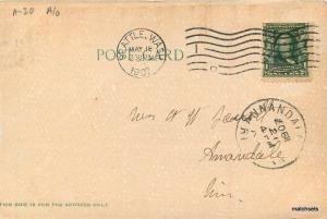 1907 Section Valdez Alaska Lowman Hanford undivided postcard 2683