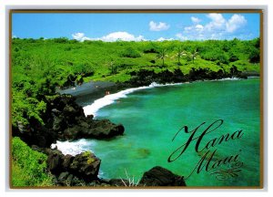 Hana Shoreline Maui Hawaii HI UNP Gilt Continental Postcard O21