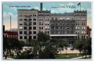 c1910s Lincoln Hotel Exterior Roadside Lincoln Nebraska NE Unposted Postcard
