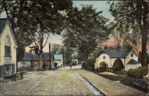 Marford Wales Road Scene c1910 Postcard