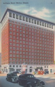 Postcard Le Claire Hotel Moline IL