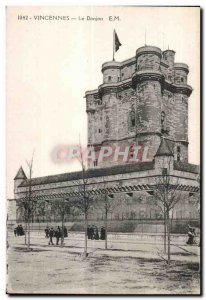 Old Postcard Vincennes Donjon