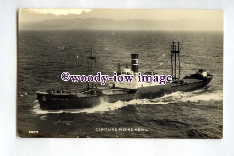 pf0220 - French Cargo Ship - Capitaine Pierre Meric , built 1947 - postcard