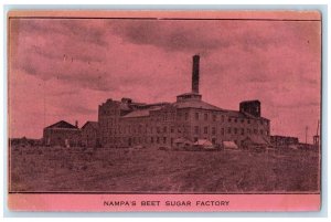 c1940 Nampa's Beet Sugar Factory Dewey Palace Hotel Nampa Idaho Vintage Postcard