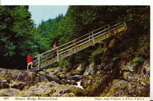 Wales Postcard-Miner's Bridge,Betws-y-Coed, Caernarvonshire.Posted 1975 - 16449A