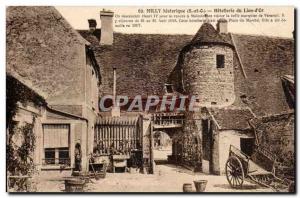 Postcard Old Milly Hotellerie du Lion Gold