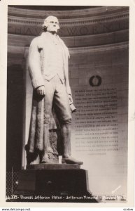 RP: Thomas Jefferson Statue - Jefferson Memorial , Washington D.C. , 30-40s