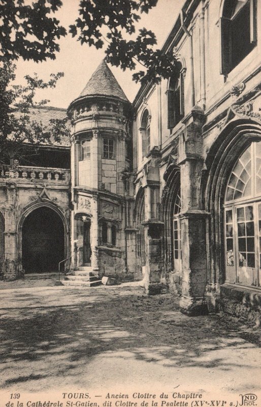 Vintage Postcard Cathédrale Saint-Gatien Roman Catholic Church Tours France