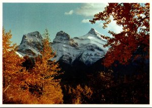 Canada Alberta Canmore The Three Sisters