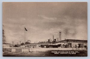K1/ West Lafayette Ohio Postcard c1930s Moore Enameling Factory 114