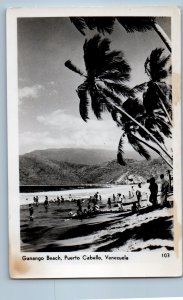 Puerto Cabello Venezuela Postcard Ganango Beach c1920's Antique RPPC Photo