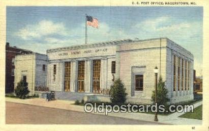 Hagerstown, MD USA Post Office Unused 