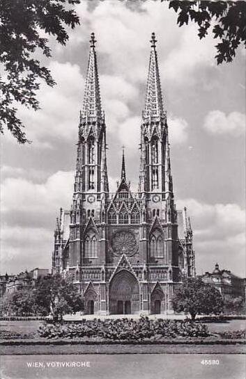 Austria Vienna Votivkirche Real Photo