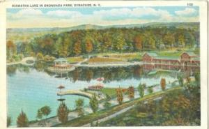 Hiawatha Lake in Onondaga Park, Syracuse, new York 1910-1...
