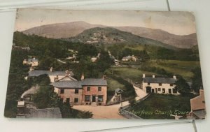 VINTAGE POSTCARD USED CONISTON FROM CHURCH TOWER, ENGLAND EARLY 1900'S