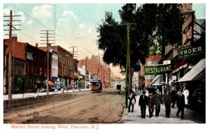 New Jersey  Plainfield , Market street looking West