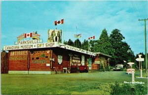 Parksville BC Canadiana Museum & Gift Shop Unused Vintage Postcard G60