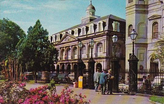 The Cabildo Shown From Jackson Square New Orleans Louisiana