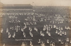 Sheffield Coronation Pageant Morris Dancing Real Photo Old Postcard