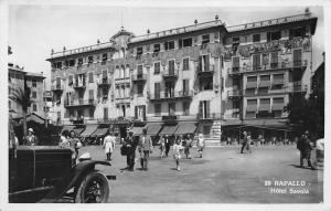 Rapallo Genoa italy 1920-30s RPPC Real Photo Postcard Hotel Savoia