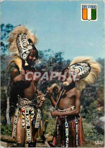 Postcard Modern Dancers Republic of the Ivory Coast Man