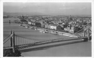 B36111 Budapest view of the Danube with the Elisabeth bridge   hungary